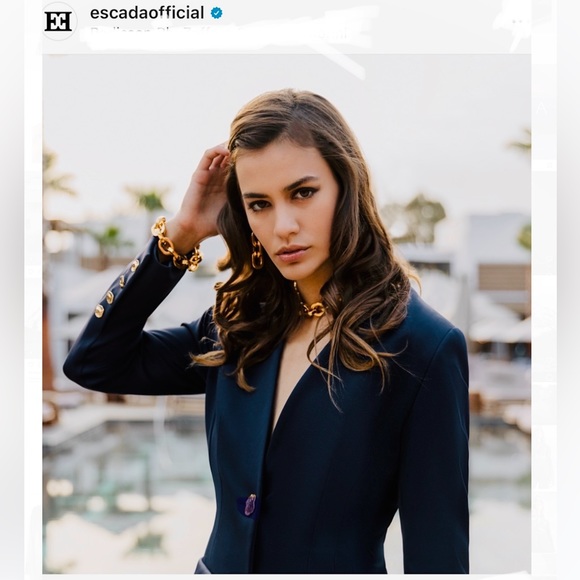 NWT ESCADA Long Blazer in Black - $680 -Size 6 🖤 - Picture 3 of 13